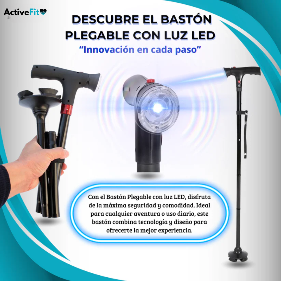 Bastón Plegable con Luz Led Activefit®