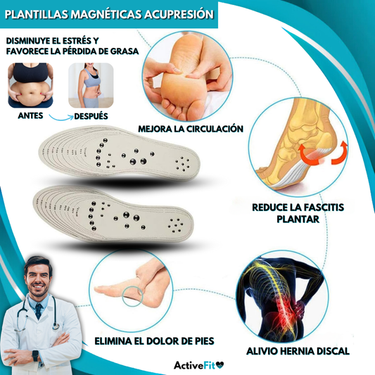 Plantillas Magnéticas Acupresión (Talla 35-45)